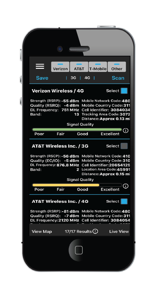 WilsonPro 4G Cellular Network Scanner with Hard Case | 910055 [Discontinued]